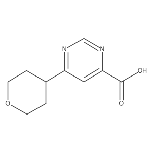 6-(Oxan-4-yl)pyrimidine-4-carboxylic acid Structure