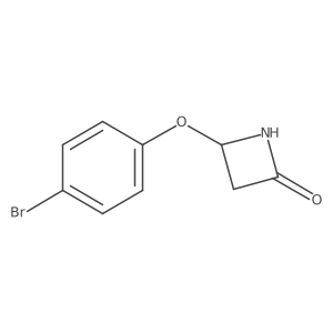 4-(4-Bromophenoxy)azetidin-2-one结构式