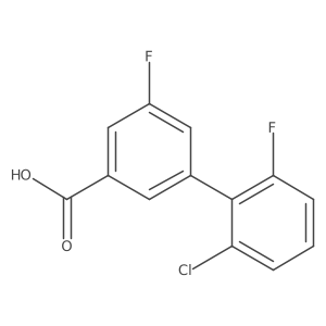 3-(2-Chloro-6-fluorophenyl)-5-fluorobenzoic acid Structure