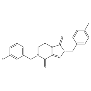 7-(3-fluorobenzyl)-2-(4-methylbenzyl)-6,7-dihydro[1,2,4]triazolo[4,3-a]pyrazine-3,8(2H,5H)-dione Structure