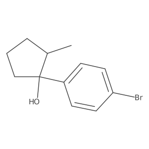 1-(4-Bromophenyl)-2-methylcyclopentan-1-ol Structure