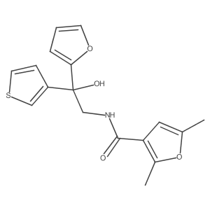 N-(2-(furan-2-yl)-2-hydroxy-2-(thiophen-3-yl)ethyl)-2,5-dimethylfuran-3-carboxamide结构式