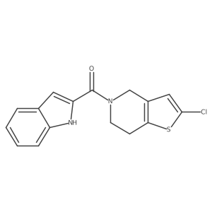 (2-chloro-6,7-dihydrothieno[3,2-c]pyridin-5(4H)-yl)(1H-indol-2-yl)methanone Structure