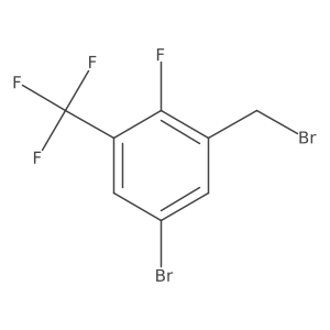 5-Bromo-2-fluoro-3-(trifluoromethyl)benzyl bromide结构式