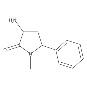 3-Amino-1-methyl-5-phenylpyrrolidin-2-one Structure