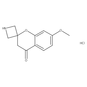 7'-Methoxyspiro[azetidine-3,2'-chroman]-4'-one hydrochloride结构式
