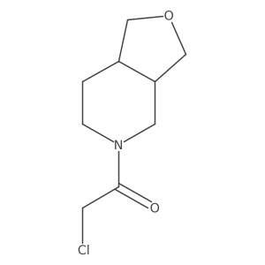1-(3,3a,4,6,7,7a-hexahydro-1H-furo[3,4-c]pyridin-5-yl)-2-chloro-ethanone结构式