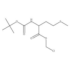 chloromethyl (2S)-2-{[(tert-butoxy)carbonyl]amino}-4-(methylsulfanyl)butanoate Structure