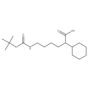 6-{[(Tert-butoxy)carbonyl]amino}-2-(oxan-4-yl)hexanoic acid Structure