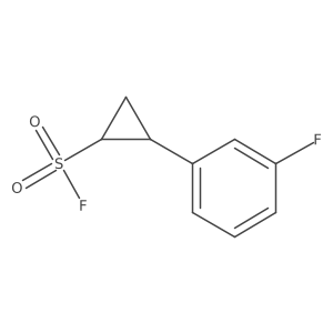 2-(3-Fluorophenyl)cyclopropane-1-sulfonyl fluoride Structure