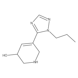 5-(1-propyl-1H-1,2,4-triazol-5-yl)-1,2,3,6-tetrahydropyridin-3-ol结构式