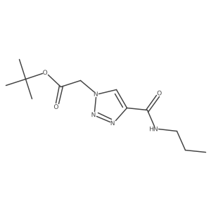 tert-butyl 2-[4-(propylcarbamoyl)-1H-1,2,3-triazol-1-yl]acetate结构式