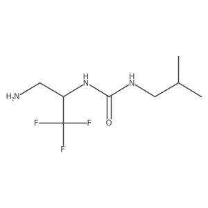 3-(3-Amino-1,1,1-trifluoropropan-2-yl)-1-(2-methylpropyl)urea Structure
