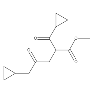 Methyl 2-cyclopropanecarbonyl-5-cyclopropyl-4-oxopentanoate结构式