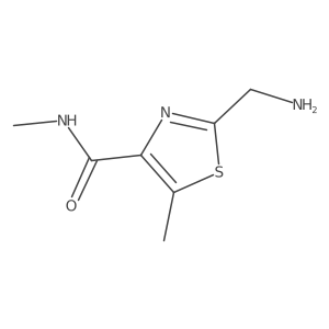 2-(aminomethyl)-N,5-dimethyl-1,3-thiazole-4-carboxamide Structure