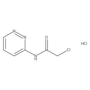 2-chloro-N-(pyridazin-3-yl)acetamide hydrochloride结构式