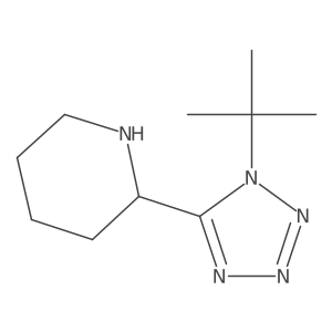 2-(1-tert-butyl-1H-1,2,3,4-tetrazol-5-yl)piperidine Structure