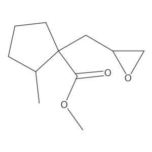 Methyl 2-methyl-1-[(oxiran-2-yl)methyl]cyclopentane-1-carboxylate Structure