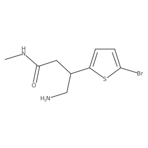4-amino-3-(5-bromothiophen-2-yl)-N-methylbutanamide Structure