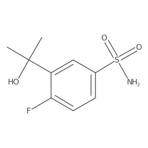 4-Fluoro-3-(2-hydroxypropan-2-yl)benzenesulfonamide Structure
