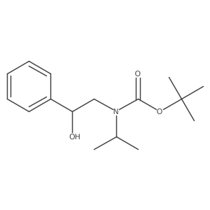 tert-butyl N-(2-hydroxy-2-phenylethyl)-N-(propan-2-yl)carbamate Structure