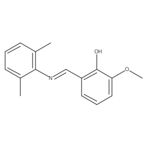 2-{(E)-[(2,6-dimethylphenyl)imino]methyl}-6-methoxyphenol Structure