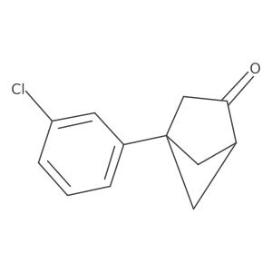 4-(3-Chlorophenyl)bicyclo[2.1.1]hexan-2-one结构式