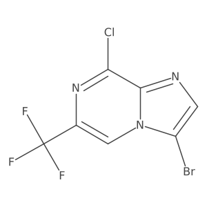3-Bromo-8-chloro-6-(trifluoromethyl)imidazo[1,2-a]pyrazine Structure