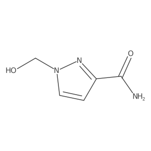 1-(Hydroxymethyl)-1H-pyrazole-3-carboxamide结构式