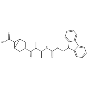 (1R,5S)-3-[3-({[(9H-fluoren-9-yl)methoxy]carbonyl}amino)-2-methylbutanoyl]-3-azabicyclo[3.1.0]hexane-6-carboxylic acid Structure