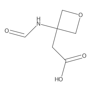 2-(3-Formamidooxetan-3-yl)acetic acid结构式