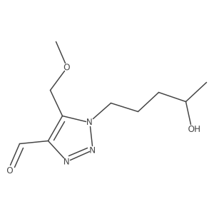1-(4-hydroxypentyl)-5-(methoxymethyl)-1H-1,2,3-triazole-4-carbaldehyde结构式