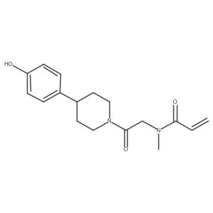 N-[2-[4-(4-Hydroxyphenyl)piperidin-1-yl]-2-oxoethyl]-N-methylprop-2-enamide Structure