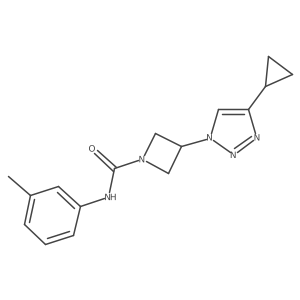 3-(4-cyclopropyl-1H-1,2,3-triazol-1-yl)-N-(m-tolyl)azetidine-1-carboxamide Structure