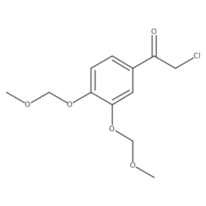 [3,4-Bis(methoxymethoxy)]phenacyl chloride结构式