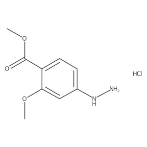 Methyl 4-hydrazinyl-2-methoxybenzoate hydrochloride结构式