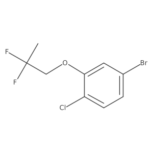 4-Bromo-1-chloro-2-(2,2-difluoropropoxy)benzene结构式