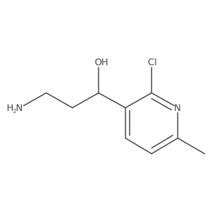 (1S)-3-amino-1-(2-chloro-6-methylpyridin-3-yl)propan-1-ol Structure