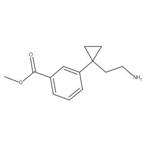 Methyl 3-[1-(2-aminoethyl)cyclopropyl]benzoate Structure