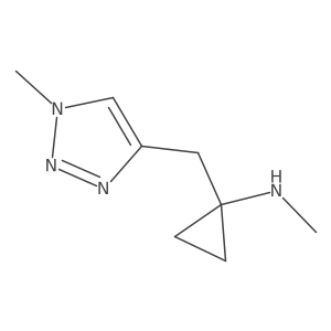 N-methyl-1-[(1-methyl-1H-1,2,3-triazol-4-yl)methyl]cyclopropan-1-amine Structure