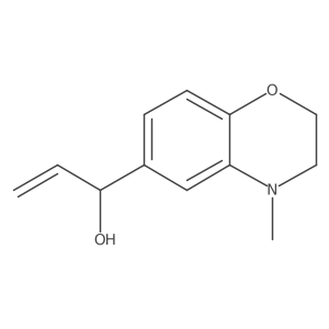 1-(4-methyl-3,4-dihydro-2H-1,4-benzoxazin-6-yl)prop-2-en-1-ol结构式