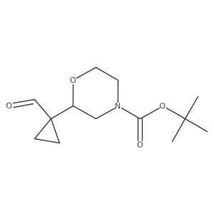 Tert-butyl 2-(1-formylcyclopropyl)morpholine-4-carboxylate Structure