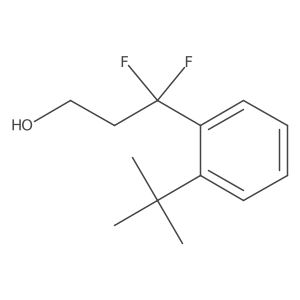 3-(2-Tert-butylphenyl)-3,3-difluoropropan-1-ol结构式