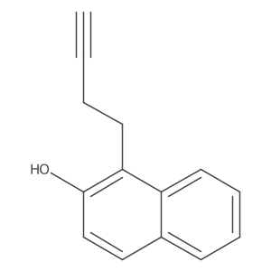 1-(But-3-yn-1-yl)naphthalen-2-ol结构式