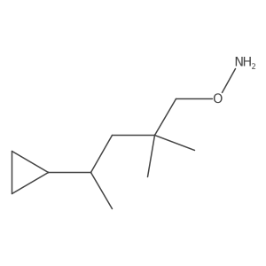 O-(4-cyclopropyl-2,2-dimethylpentyl)hydroxylamine结构式