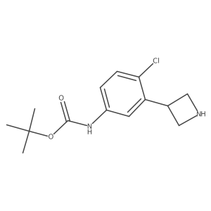 tert-butyl N-[3-(azetidin-3-yl)-4-chlorophenyl]carbamate Structure