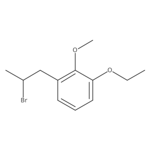1-(2-Bromopropyl)-3-ethoxy-2-methoxybenzene结构式