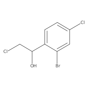 1-(2-Bromo-4-chlorophenyl)-2-chloroethan-1-ol Structure