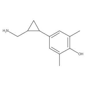 4-[2-(Aminomethyl)cyclopropyl]-2,6-dimethylphenol Structure