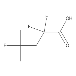 2,2,4-Trifluoro-4-methylpentanoic acid Structure